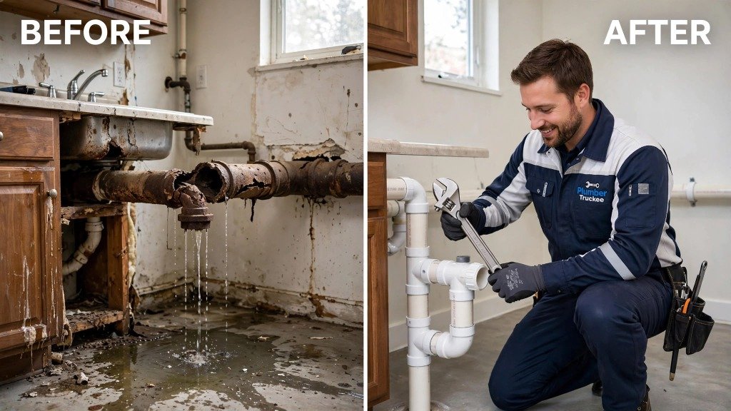 Emergency Burst Pipe Pressure Relief and Repair