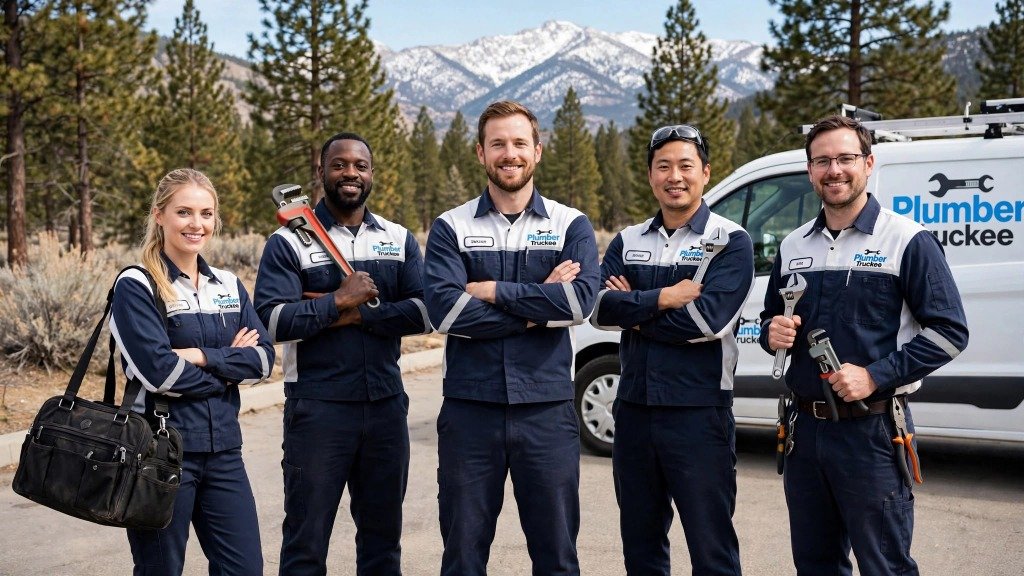 Plumber Truckee Emergency Dispatch Vehicle and Team
